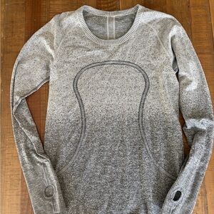 Lululemon Gray Long Sleeve Athletic Top